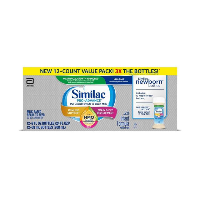 Similac Pro-Advance Non-GMO Infant Formula with Iron - 12ct/2 fl oz Each