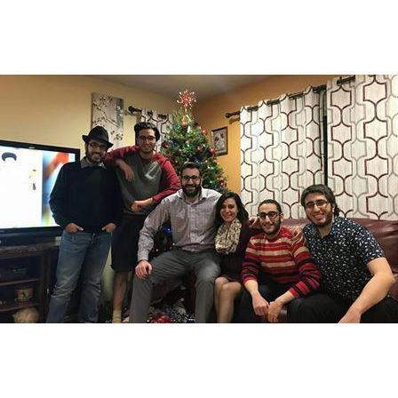 Elaine, Her brother George, and cousins; from left
Naim, Andrew, Gais, and Steven