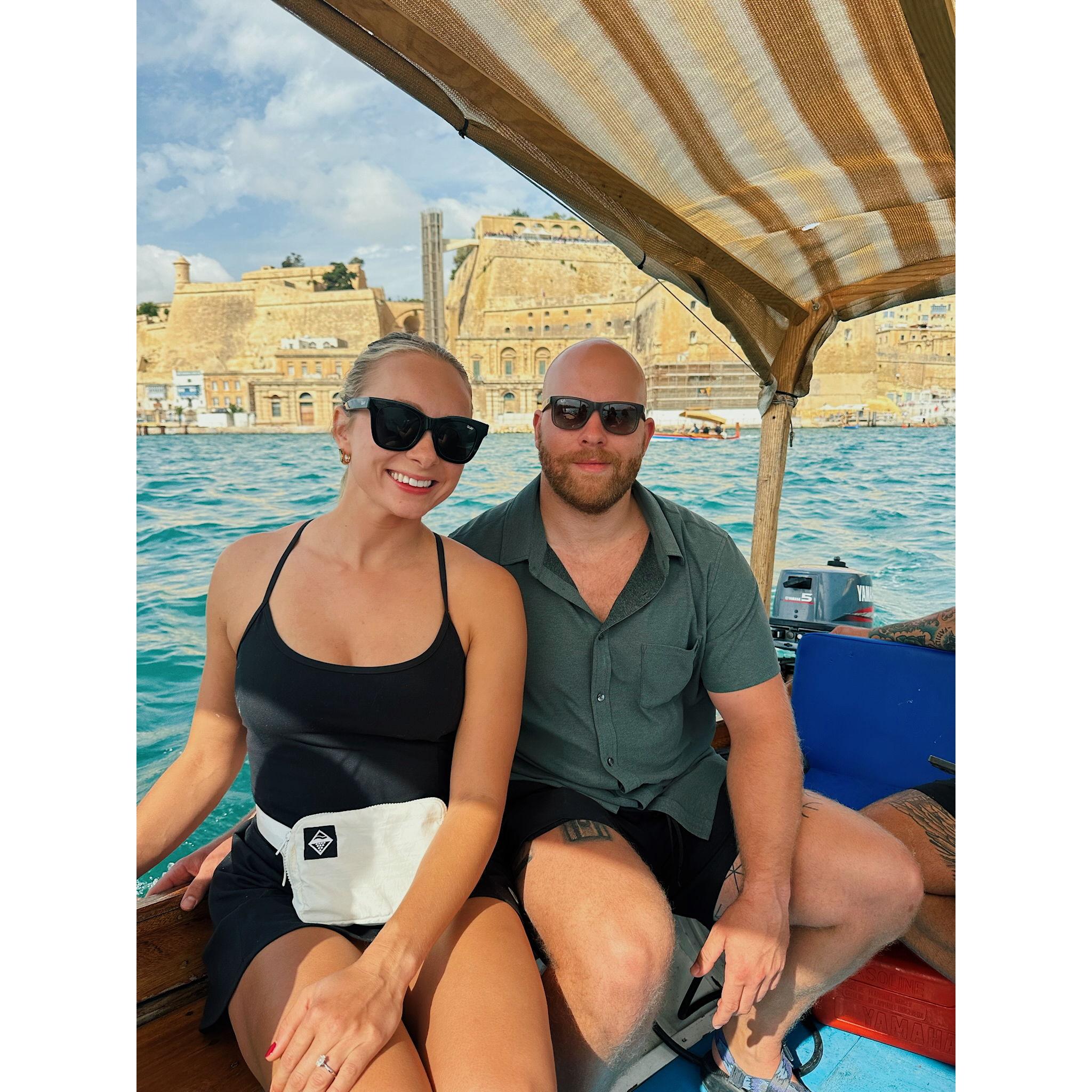 Anna and Malta in Malta for the Armour family vacation, Fall 2024.