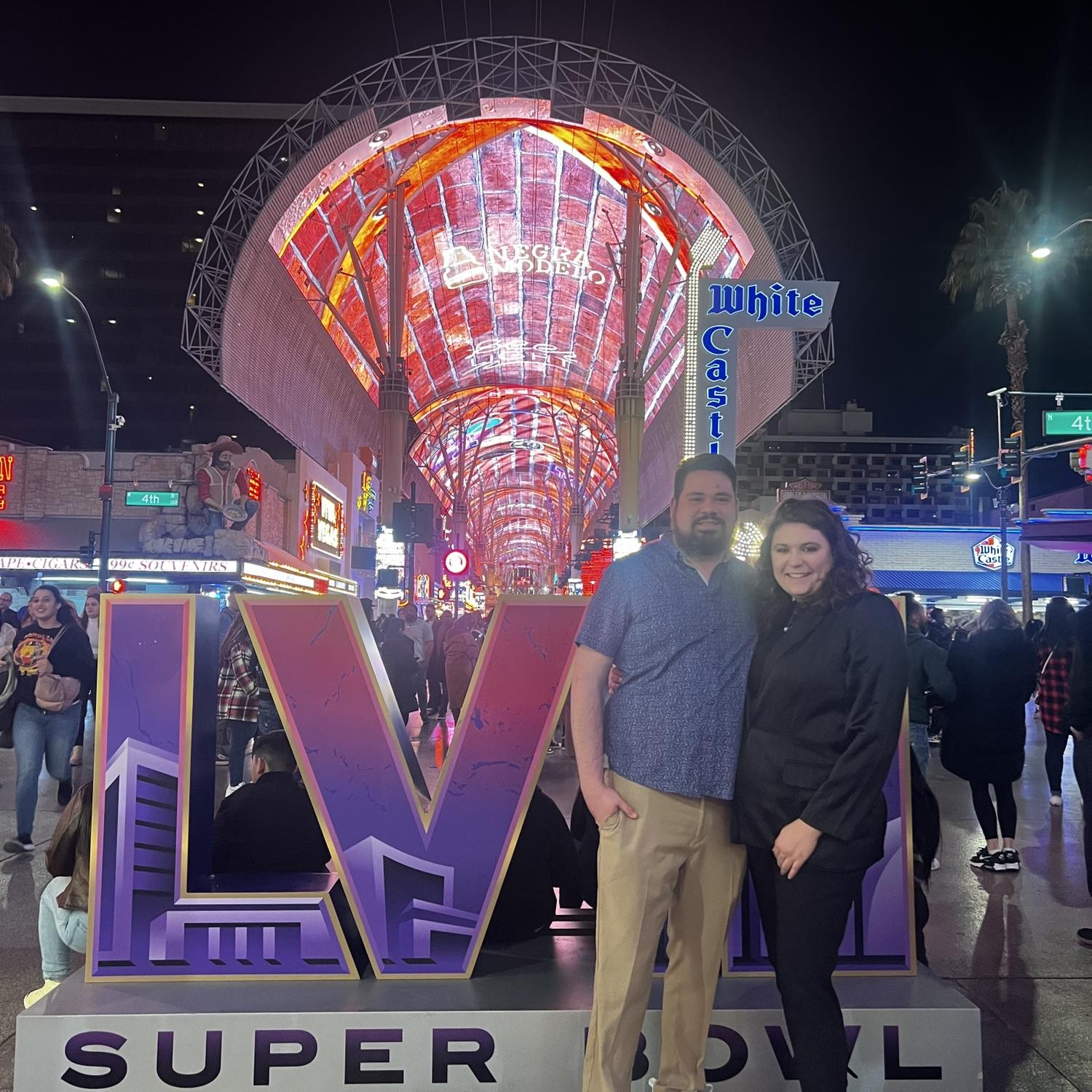 Vegas for Marshall's 25th birthday! It was also the week before the super bowl.