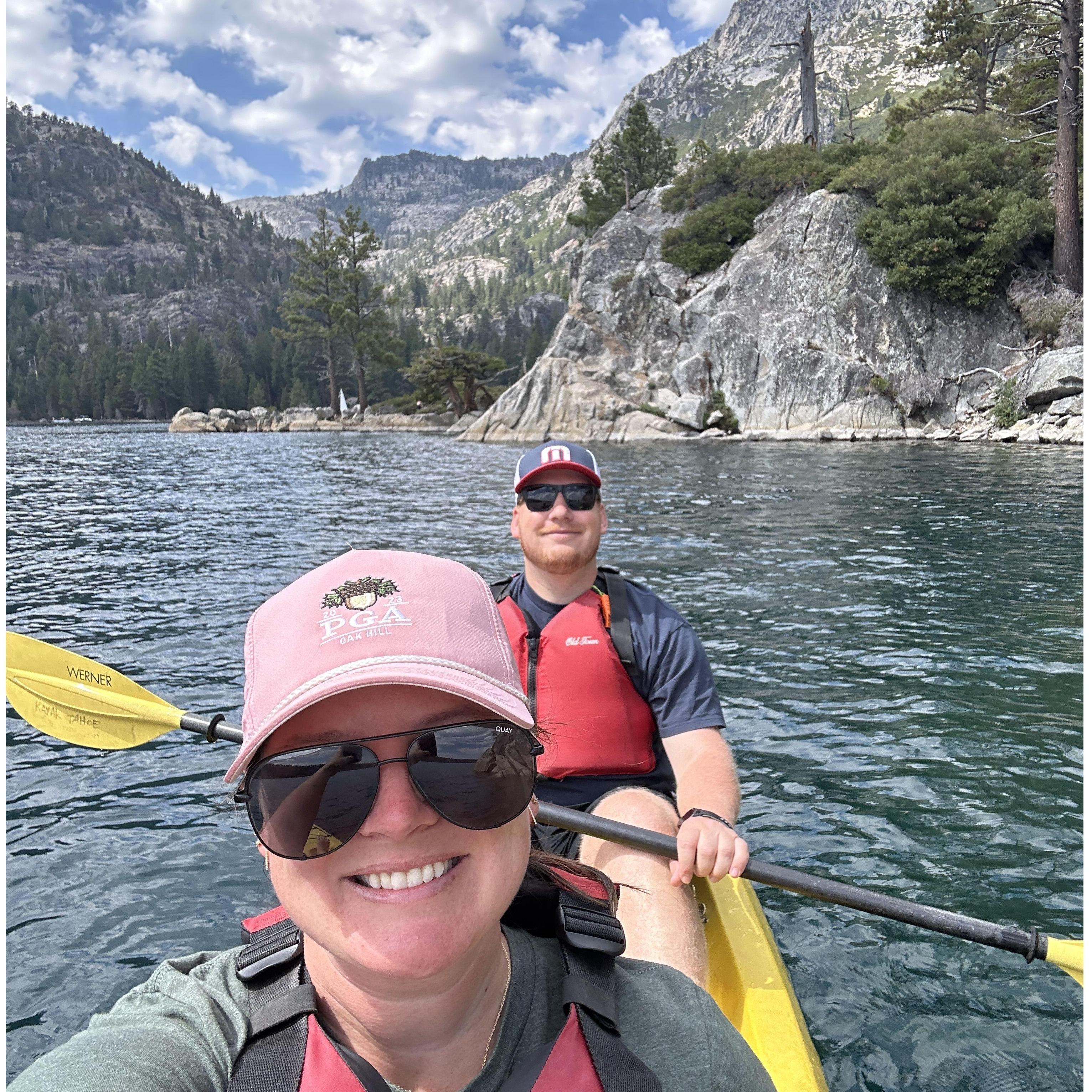 Engaged in Lake Tahoe