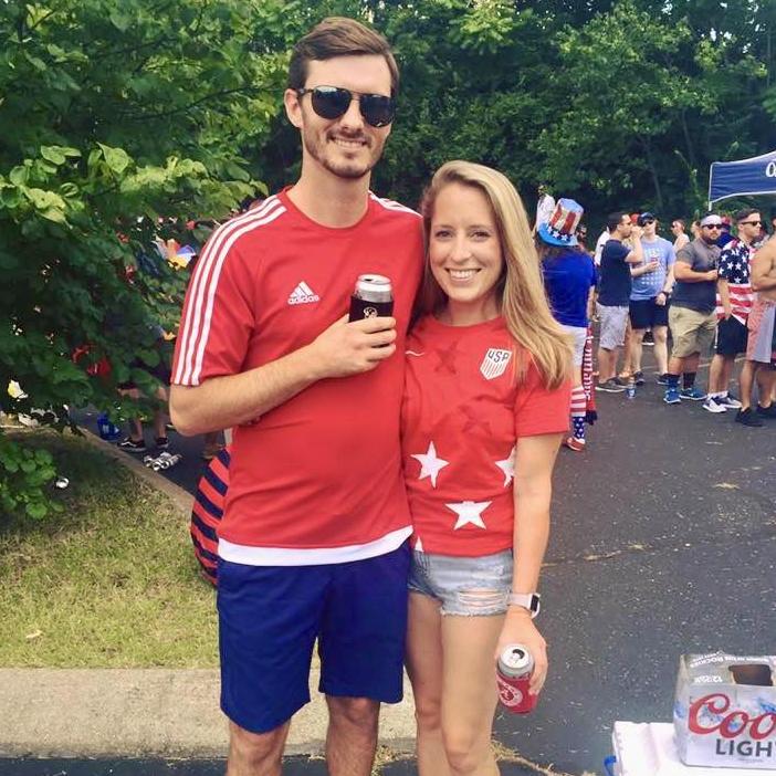 When I pretended to like soccer - but was really there for the beer and cute date ;)