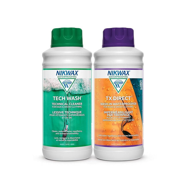 Nikwax Hardshell Cleaning & Waterproofing Duo-Pack