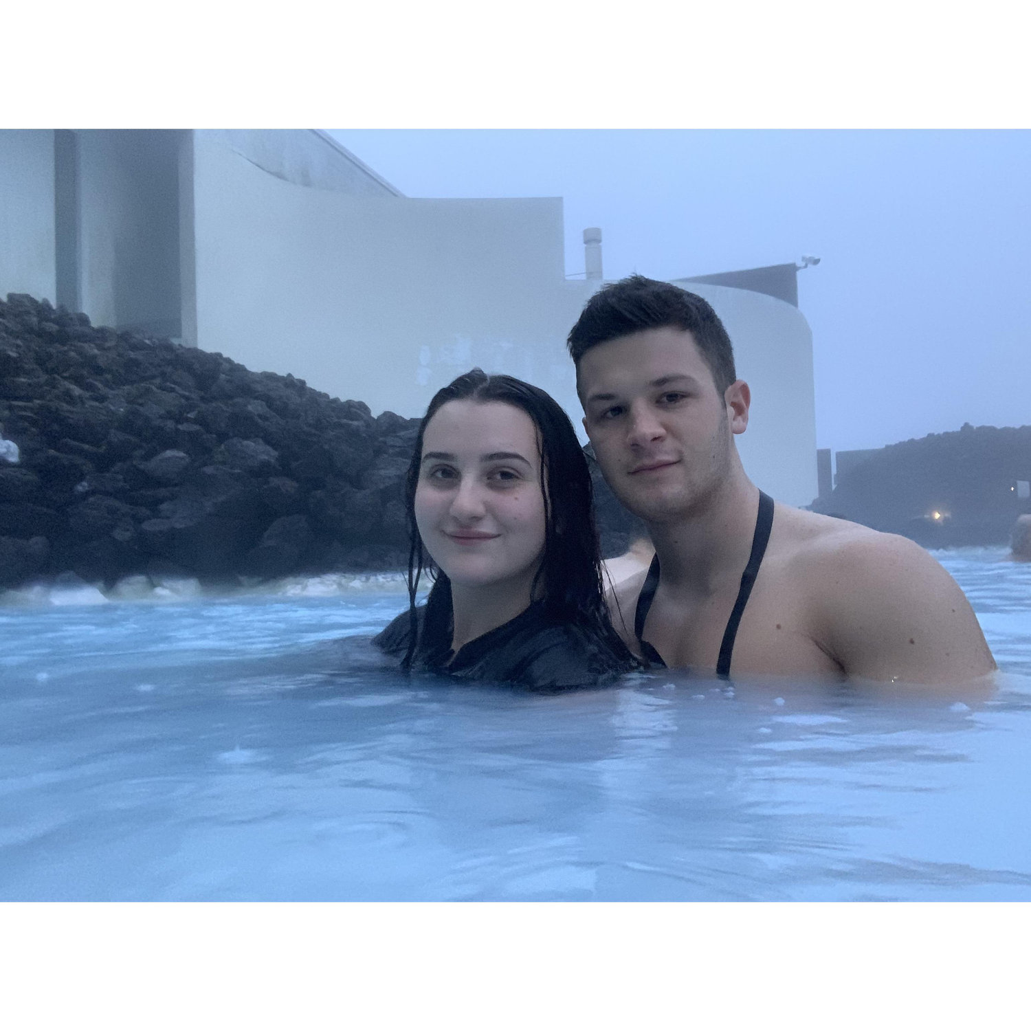At the Blue Lagoon in Iceland
