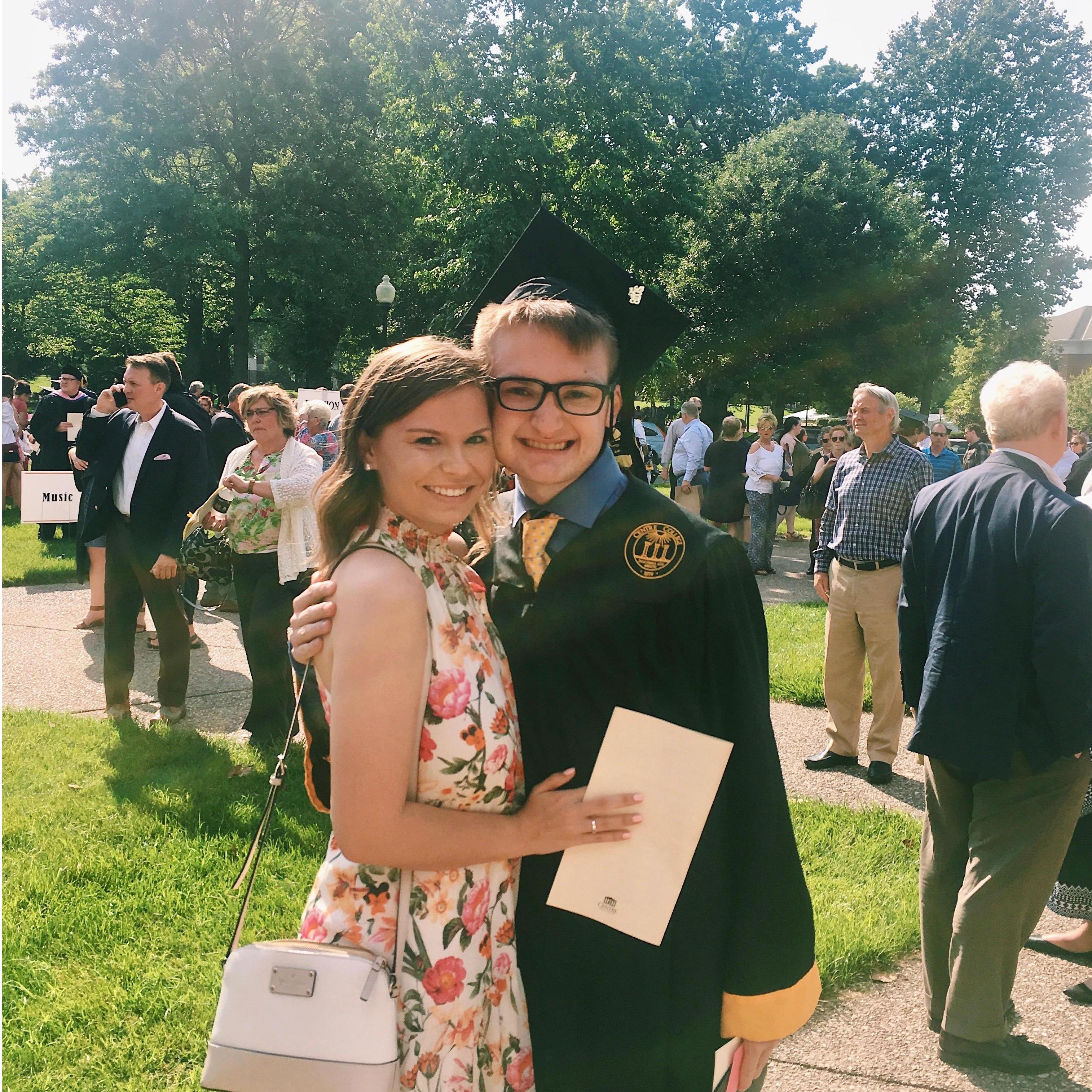 Jonathan graduates college! (May 2018)