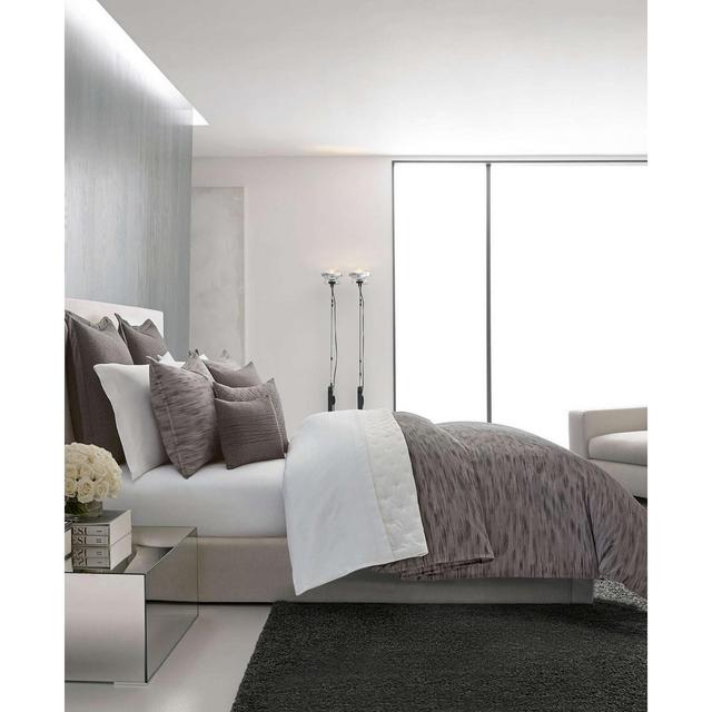 Vera Wang Burnished Quartz Dark Grey Duvet Cover Set, King