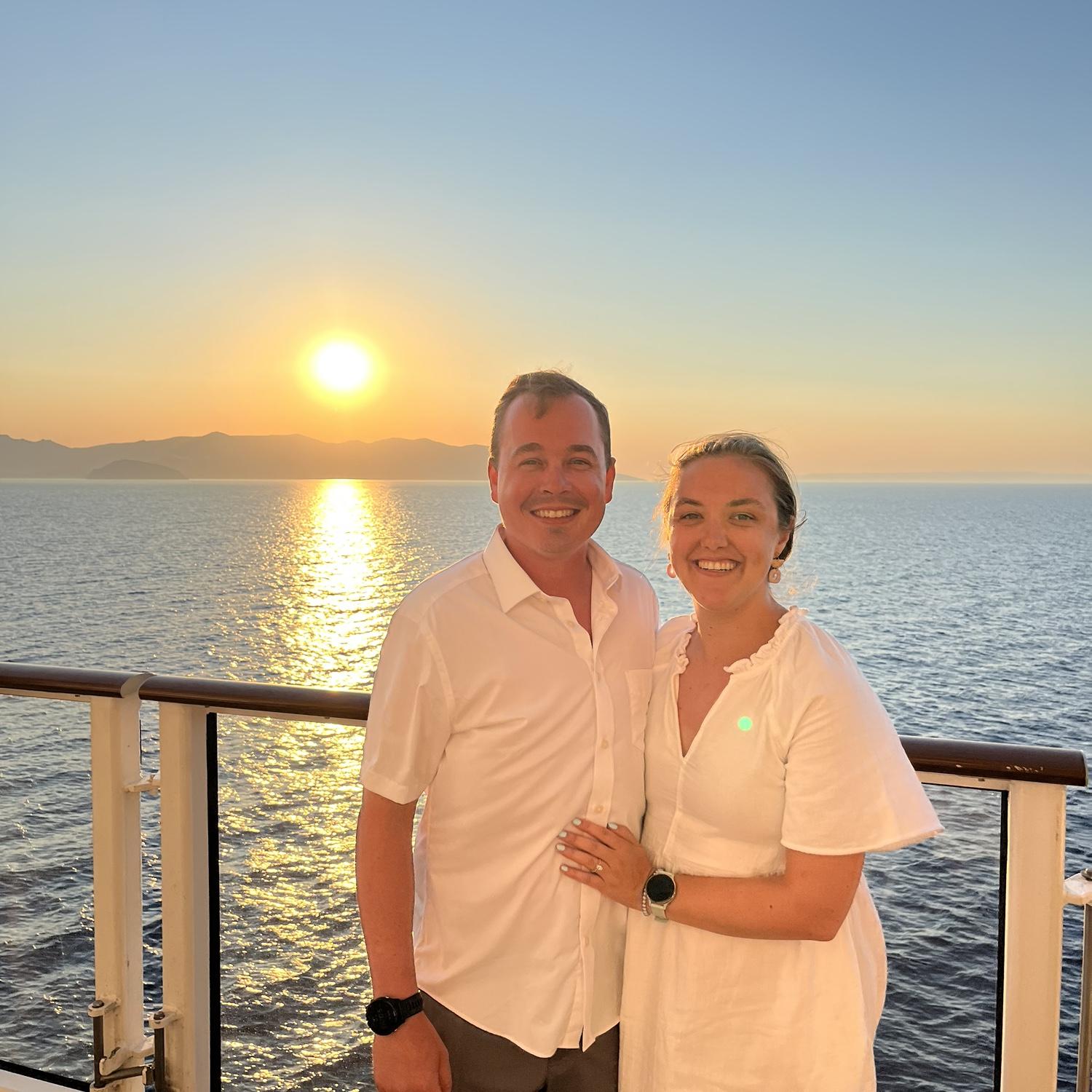After dinner on our Mediterranean cruise