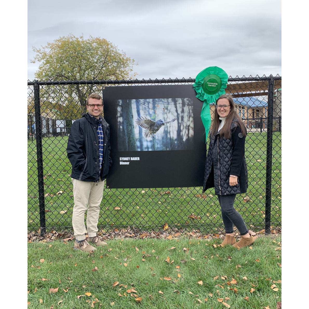 Brendan is so supportive of Sydney in all that she does. This picture was from Sydney's first juried photography show, and she won an honorable mention!