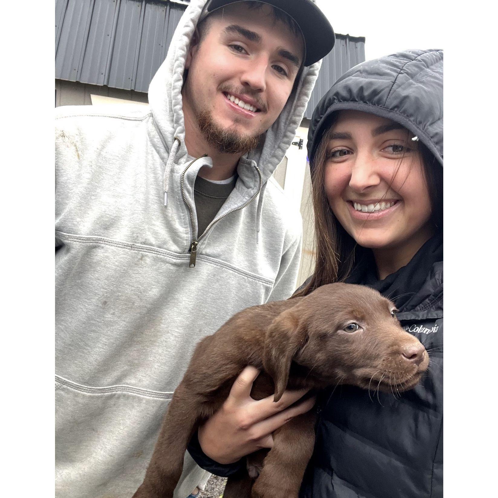 The day we brought our four-legged friend home!