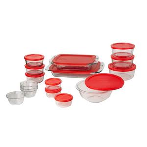 Pyrex Easy Grab Glass Bakeware and Food Storage Set (28-Piece, BPA-free)