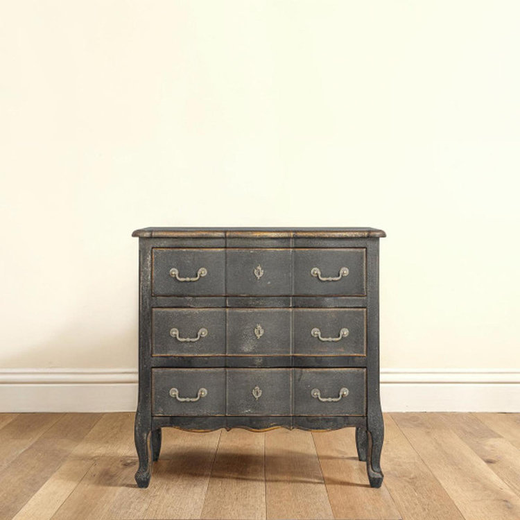 distressed dresser black ZOSQUARE 6 Drawers for Bedroom, 47