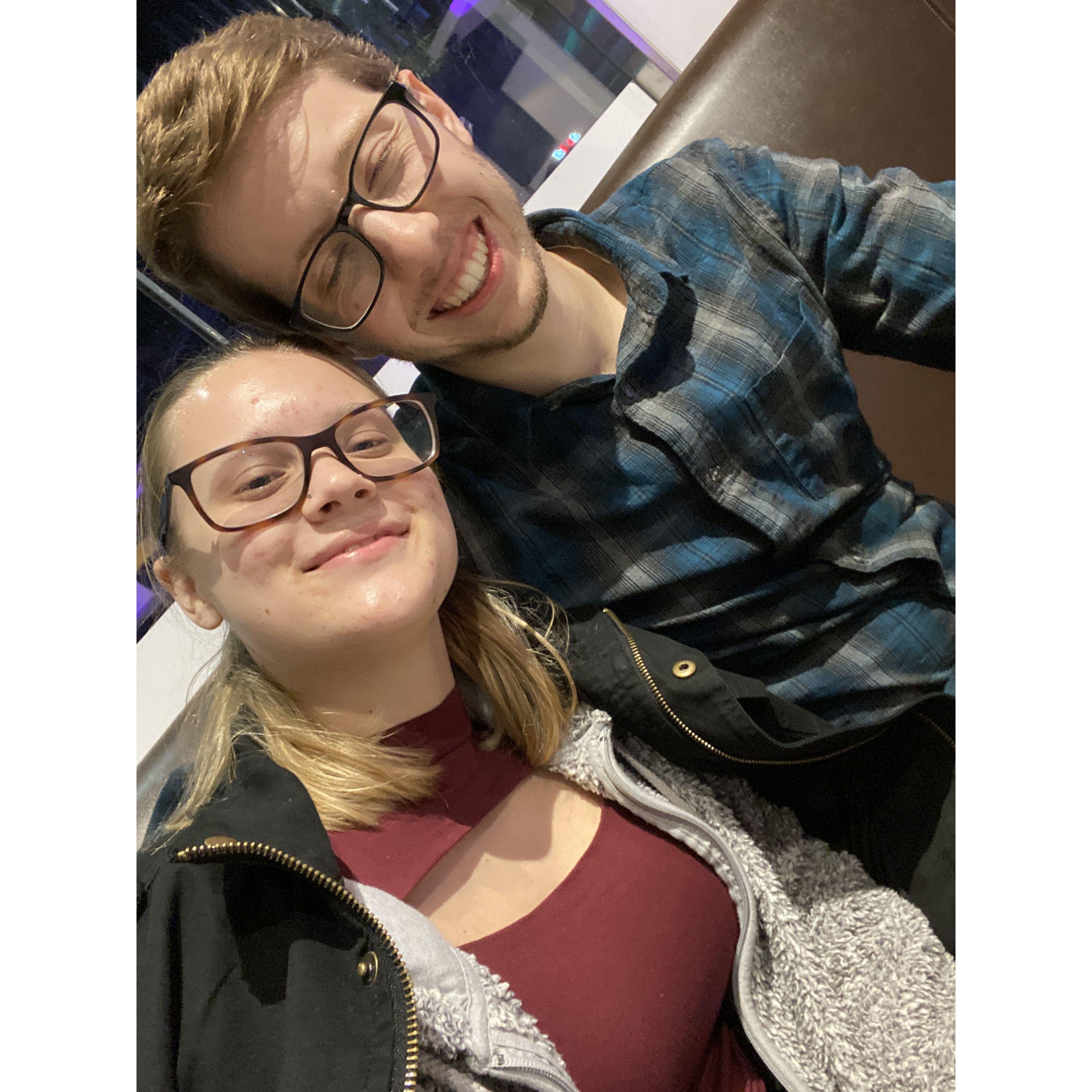 The very first photo that we took together - we were very drunk at the end of Cameron's 23rd birthday