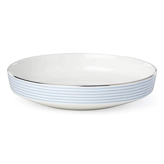 KATE SPADE Laurel Street Pasta Bowl, 1.30 LB, Blue