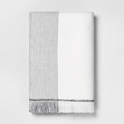 Microstripe Bath Towel Gray - Hearth & Hand™ with Magnolia