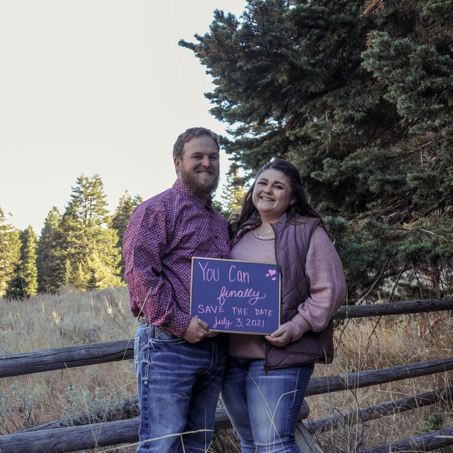 We are excited to share our day with those we love and later in the year with those we are not able to celebrate with in July!