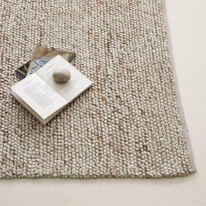 (2' x 3') Mini Pebble Wool Jute Rug - Natural/Ivory