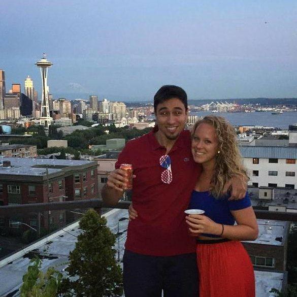 Too many parties to count on Queen Anne overlooking Seattle - here for the 4th of July