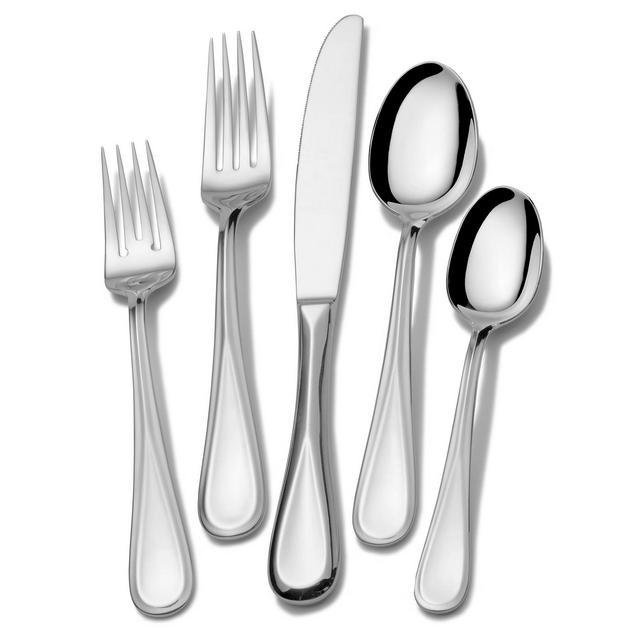 Mikasa Bravo 101-Piece 18/10 Stainless Steel Flatware Set, Service for 12