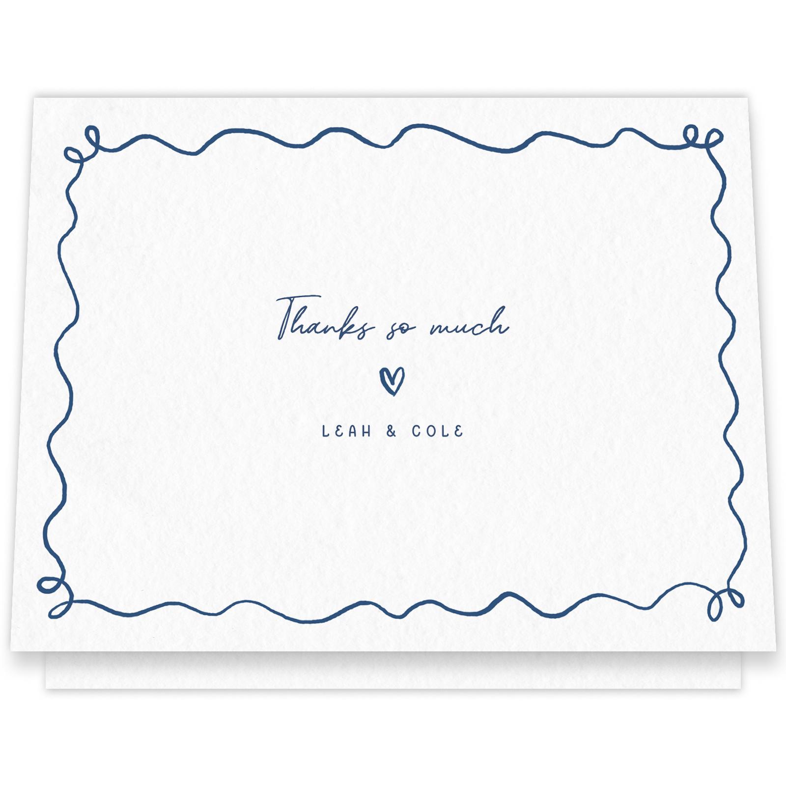Nesso Landscape | Light Butter | Zola Thank You Cards