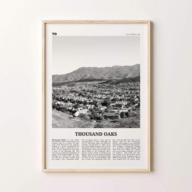 Thousand Oaks Poster 12" x 18"