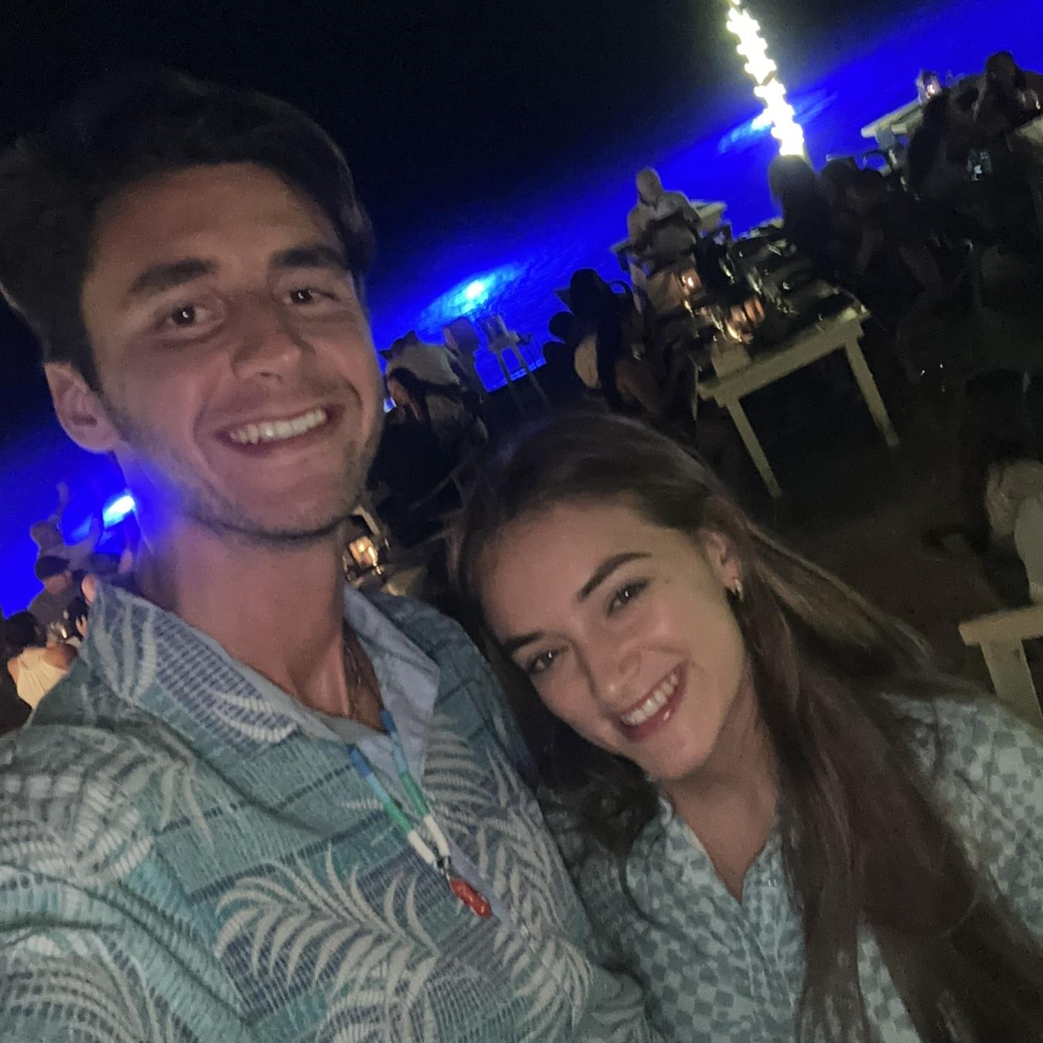 Again at the restaurant we ended up getting engaged at!
Aruba 2024!