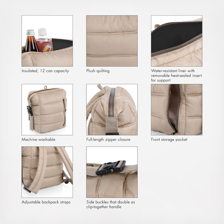 Oniva, Everyday Quilted Washable Backpack Cooler | Zola