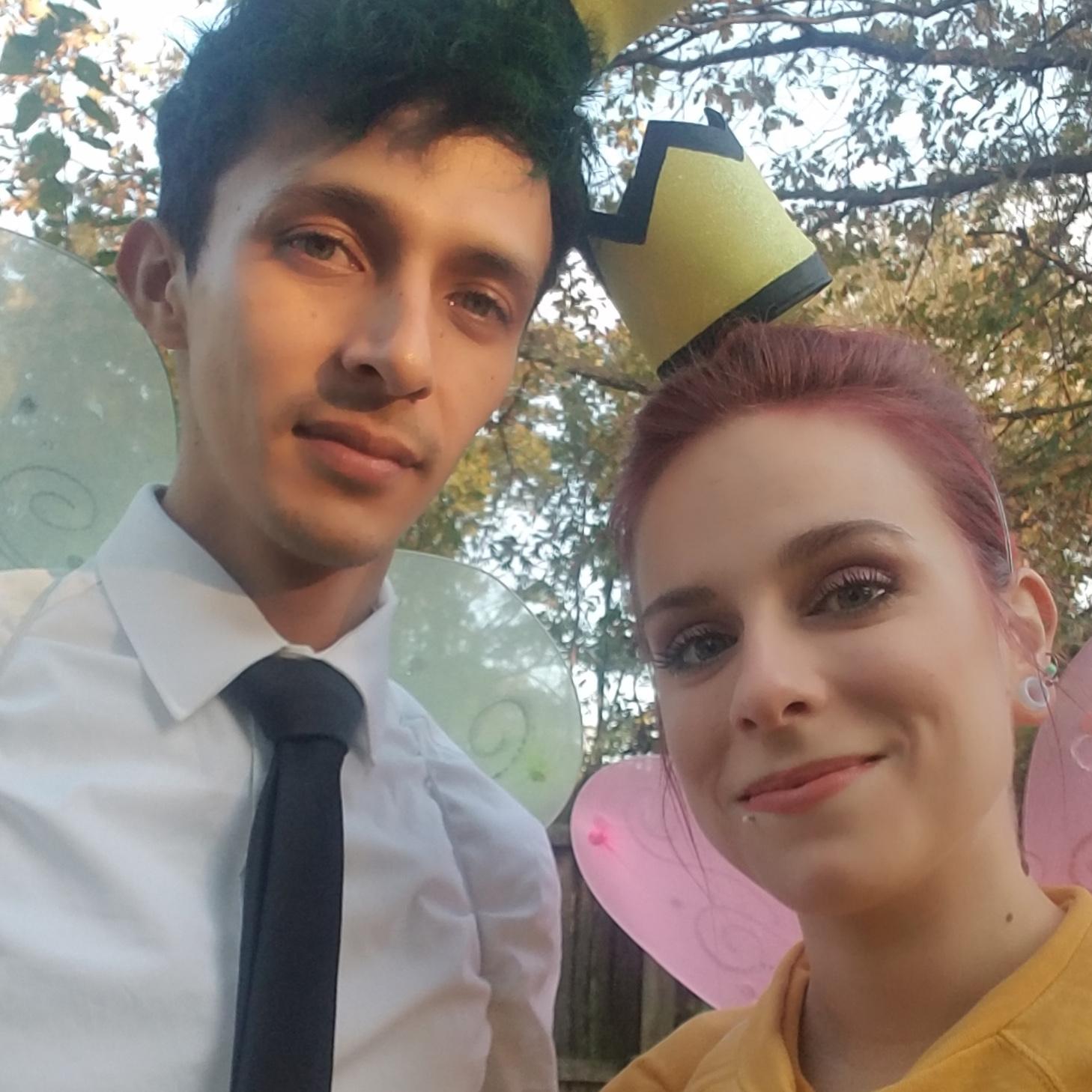 This is the very first photo that we took together, Halloween 2020.