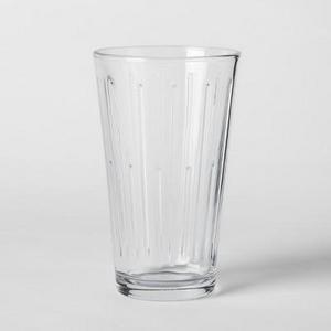 16oz 6pk Tall Pressed Glass Tumblers - Threshold™