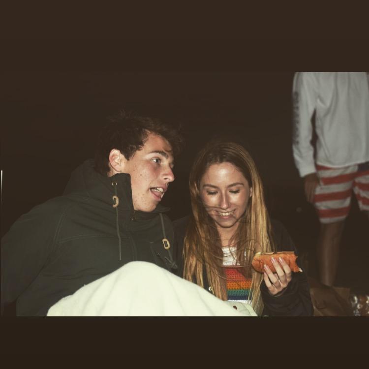 Our first ever photo together at our Siete de Mayo Bonfire in 2016