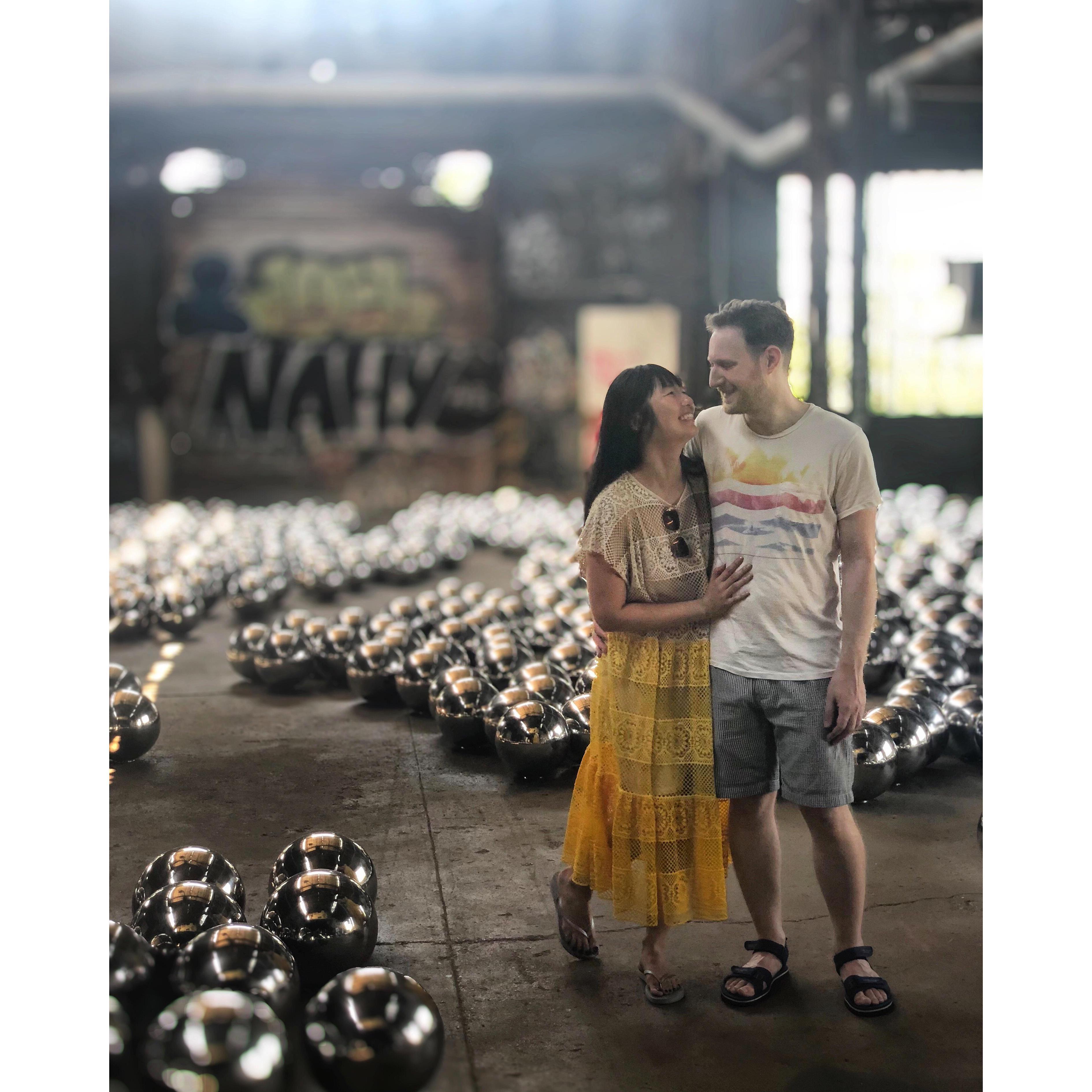 A day at the beach and Kusama exhibit