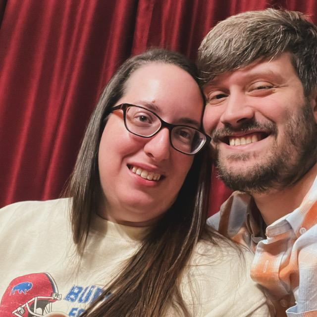Our first picture together/Game night