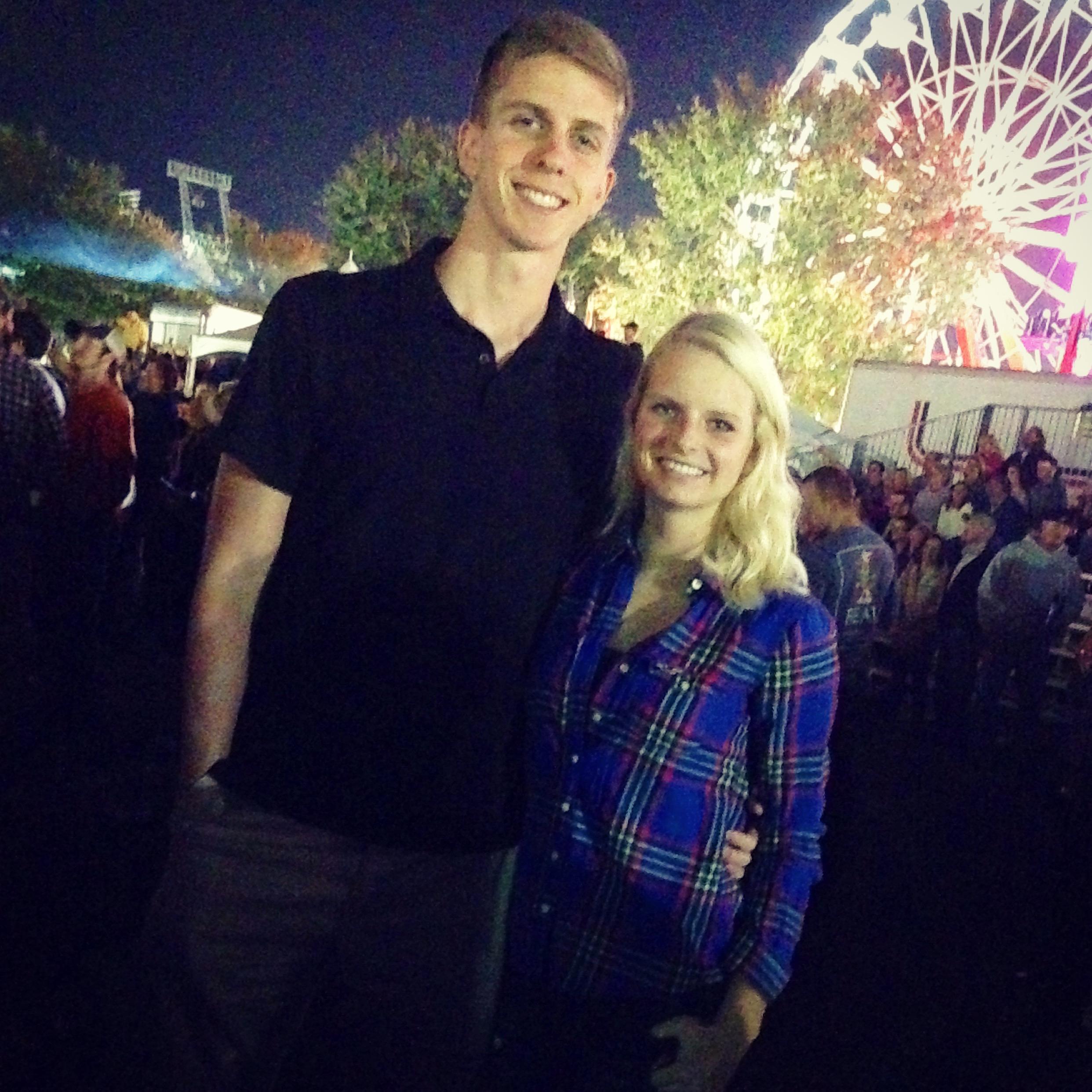 Seeing Brett Eldredge for the first time at the fair