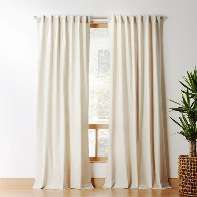 Natural Tan Basketweave II Curtain Panel 48"x84"