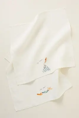 Dinette Tower Linen Napkins, Set of 2