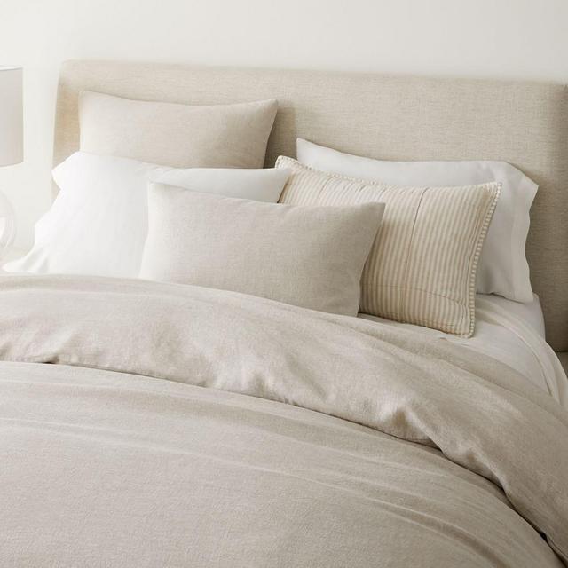 European Flax Linen Duvet, King/Cal. King, Natural Flax