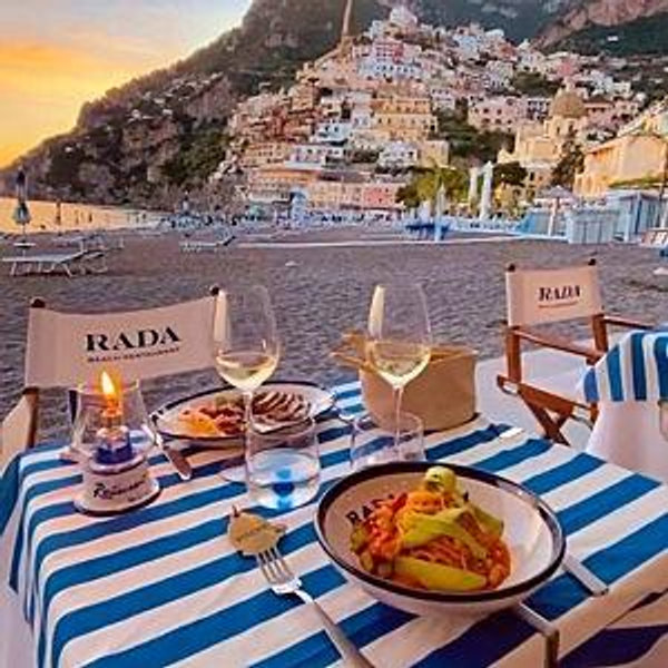 positano beach lunch -Credit Card option