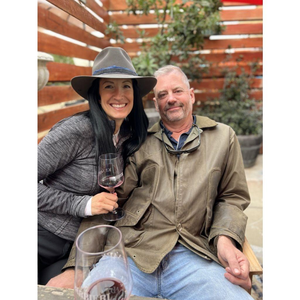 Wine tasting in Los Olivos, CA.