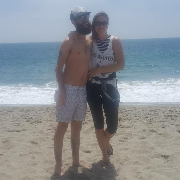Point Dume, in Malibu, has a climbing right on the beach! This was another birthday trip Kyle took me on.