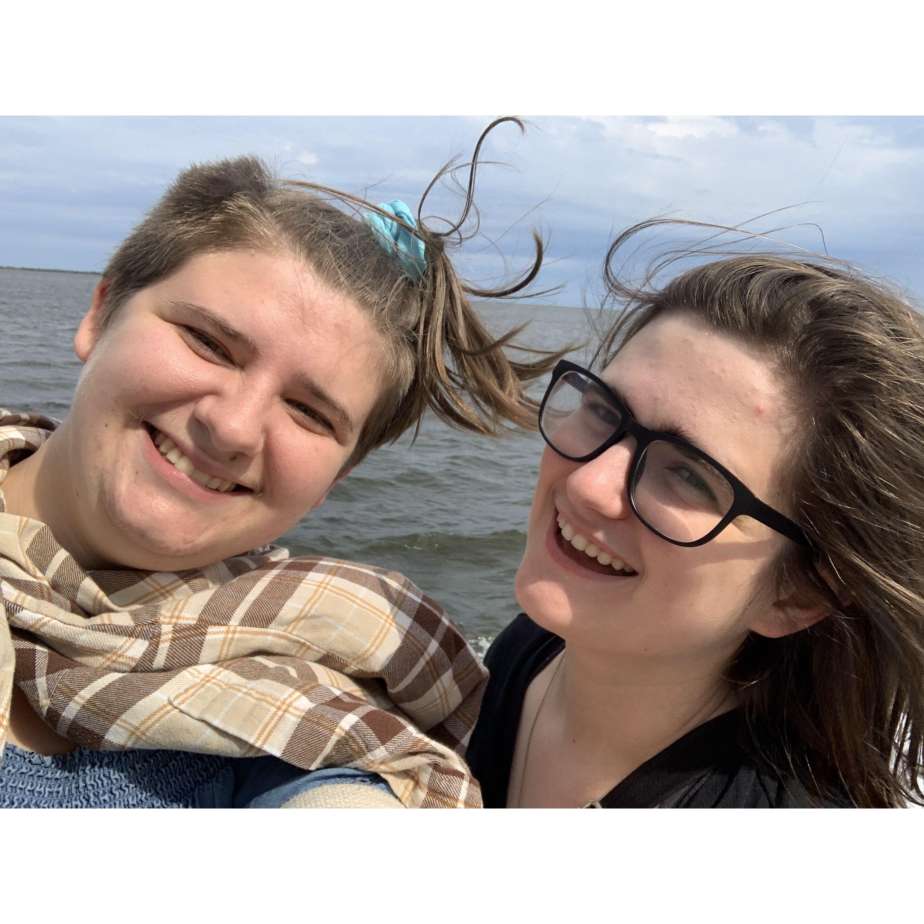 On the ferry near Wilmington