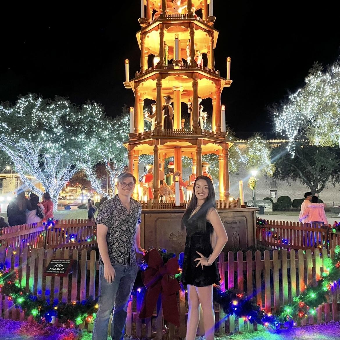 Our first Christmas season together in 2024 (Fredericksburg).