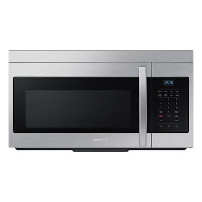 Samsung  1.6-cu ft 1000-Watt Over-the-Range Microwave (Stainless Steel)
