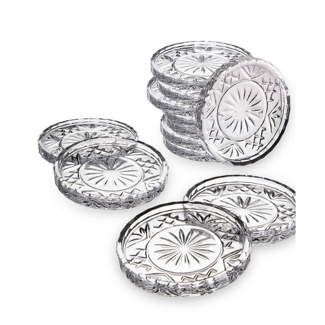 Godinger Dublin Crystal Coasters, Set of 12