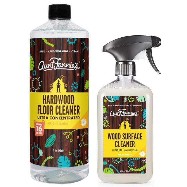 Aunt Fannie's Bundle: Hardwood Floor Cleaner and All-Purpose Wood Spray Cleaner
