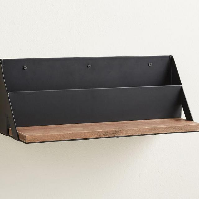 Trenton Shelf with Storage Bin, 18"W