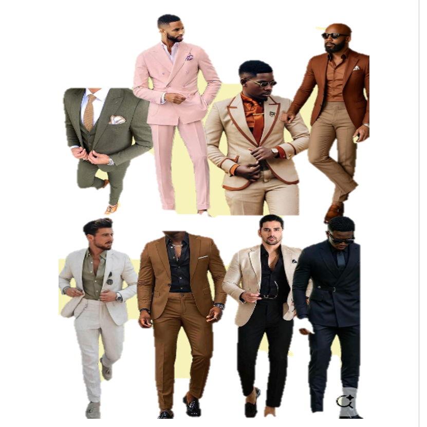 Semiformal Cocktail Wedding Attire For Men