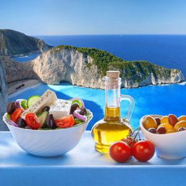Dinner in Greece for Our Honeymoon