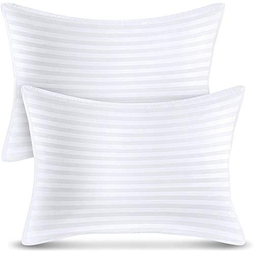 Utopia Bedding Bed Pillows (2-Pack) - Premium Plush Pillows for Sleeping - Standard Size 20 x 26 Inches - Cotton Pillows for Side, Stomach and Back Sleeper