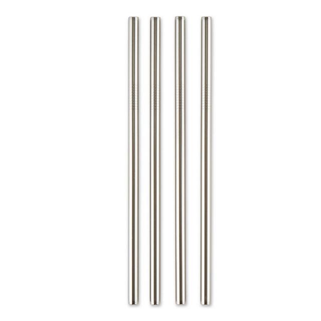 RSVP International Endurance Stainless Steel 4 Piece 8.5" Frozen Drink Straws