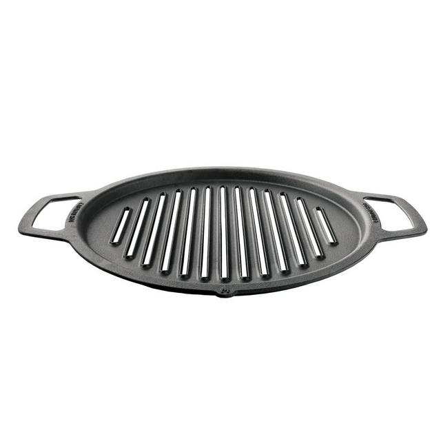 Solo Stove Large Cast Iron Grill Top, Cookware for Bonfire and Yukon fire pit, Fireplace accessory, Cooking surface: 17.75", Weight: 17 lbs