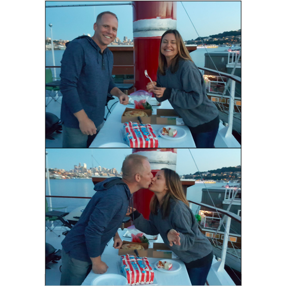 Fourth of July celebration on Banjo, sponsored by Seattle's most talented cake-maker (LAUREN BURMAN!)